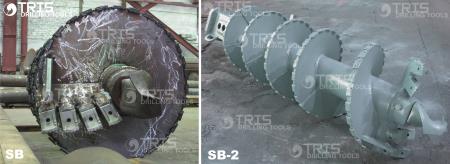 ROSCAS DE BARRENAR REFORZADOS. HELICES rock auger hard russia bauer casagrande mait liebherr augers kelly box  clay_drilling augers_MALL